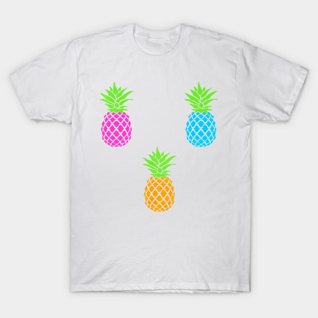 Colorful Pineapples 2.0 T-Shirt by lolosenese